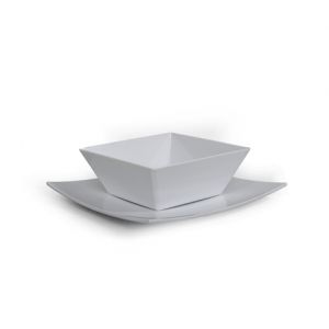Melamine bowlschaal wit vierkant
